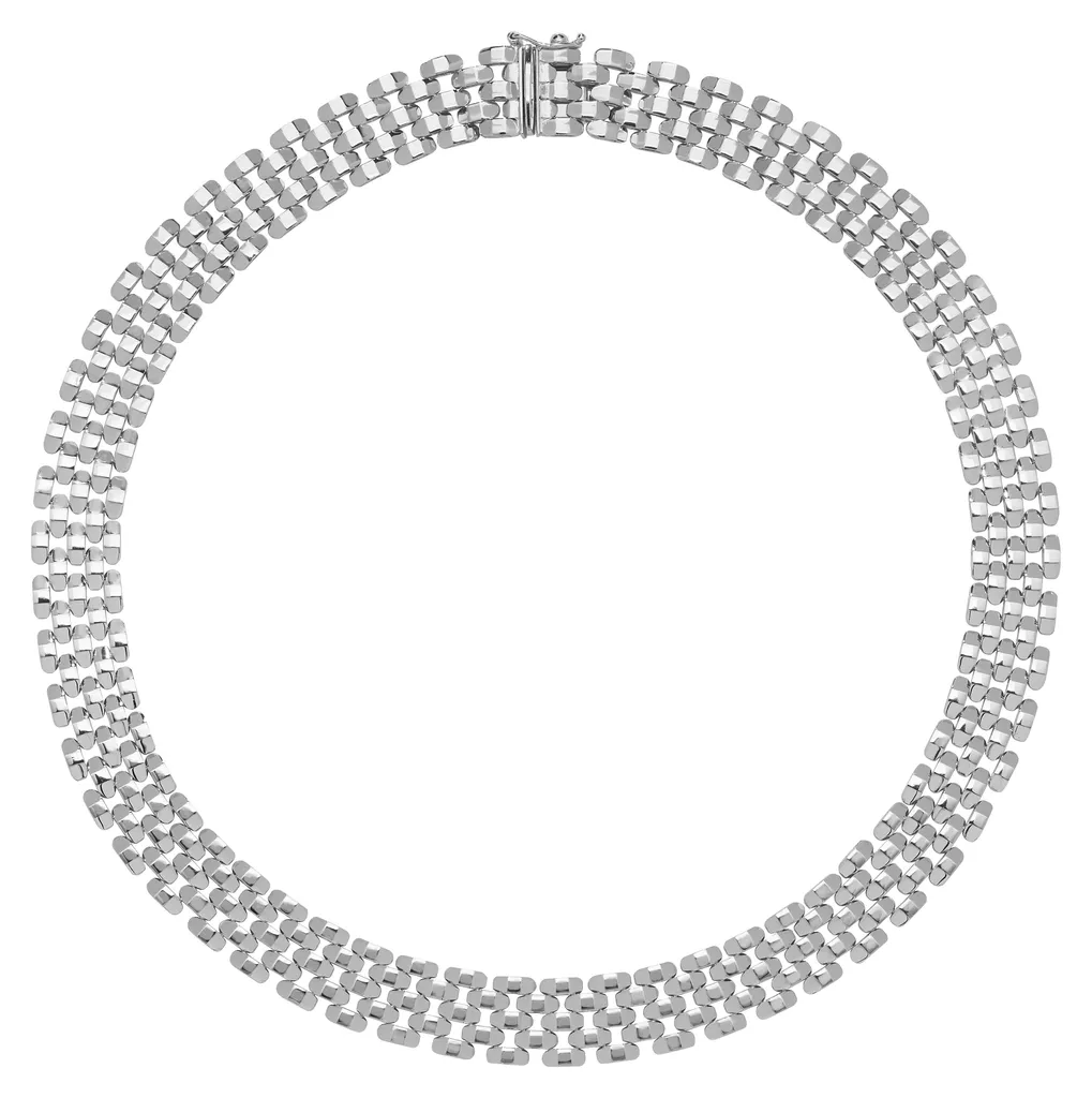 Collier Argent 925 Anti-Ternissement, Bijou Rhodié Hypoallergénique