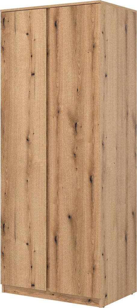 Kleiderschrank REMI RM10 Schrank 78x194x52 cm 2 Türen 2 Stangen Evoke Eiche