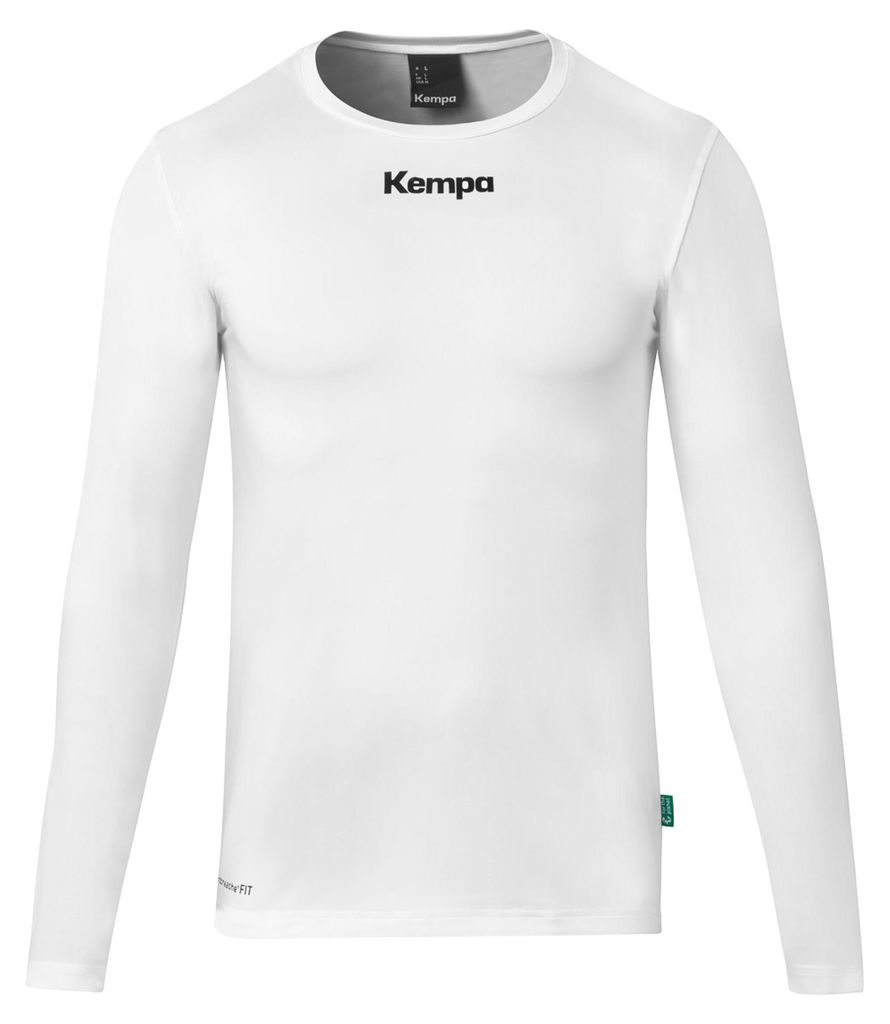 Kempa Attitude Langarmshirt - weiß, Größe:S