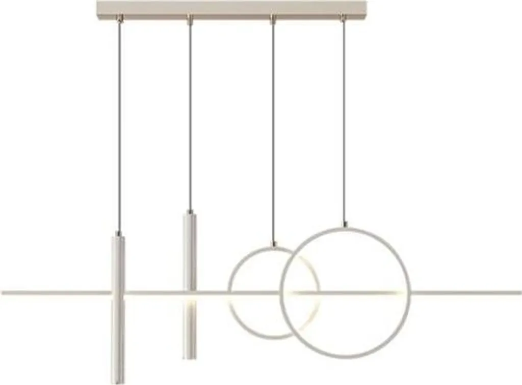 Suspension LED Moderne Blanche Linet Plus : Design Épuré et Haute Luminosité