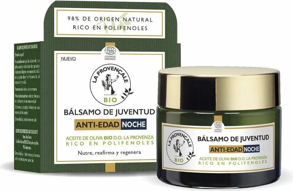 Soin de nuit anti-rides à l'huile d'olive bio 50 ml