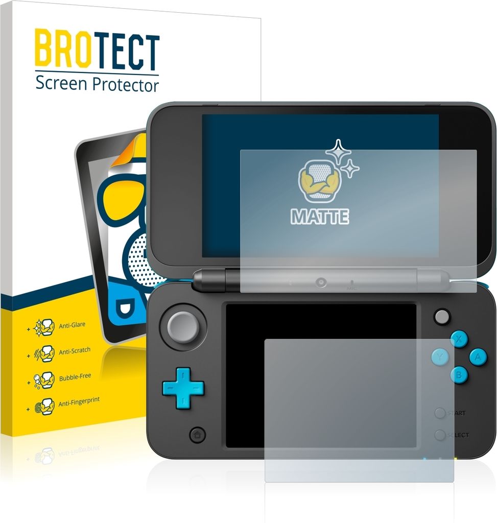 2x BROTECT Schutzfolie für Nintendo 2DS XL Displayschutz Produktbild 