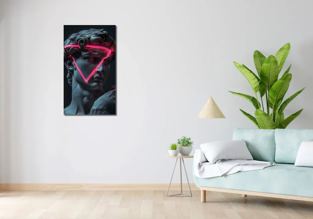 Tableau Renaissance néon 50 x 90 cm - Décoration murale d'art moderne