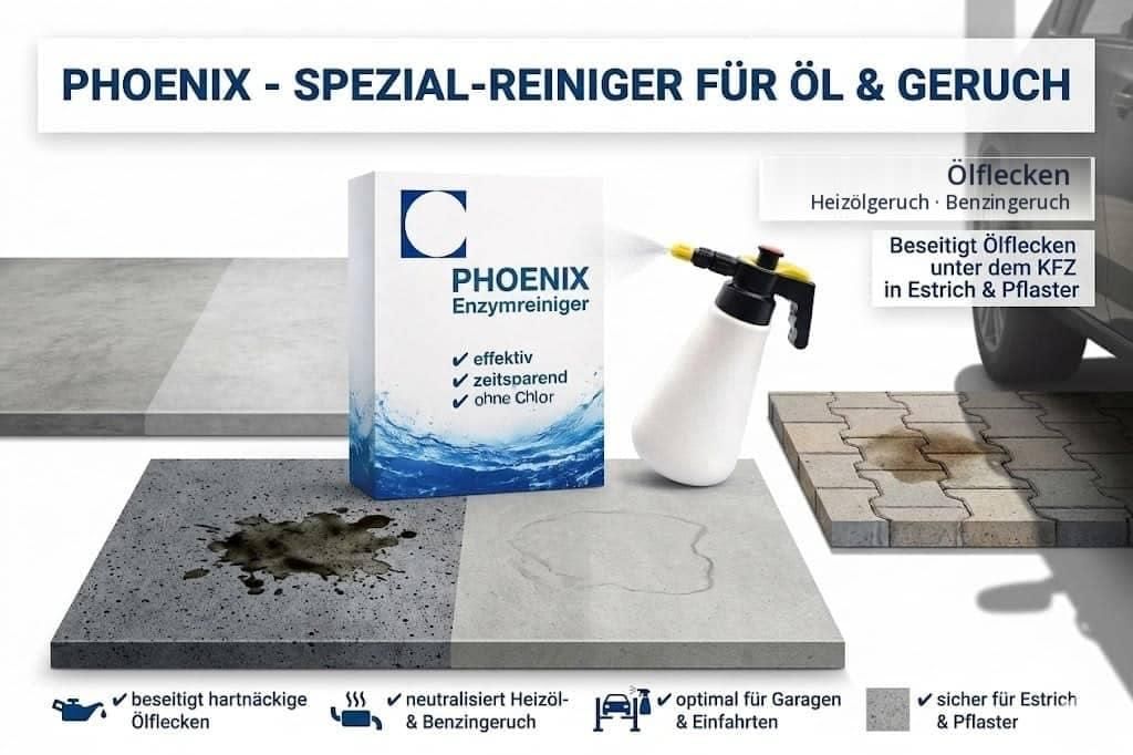 Ölfleck Entferner 40g (2L) Enzymreiniger | PHOENIX Produktbild 