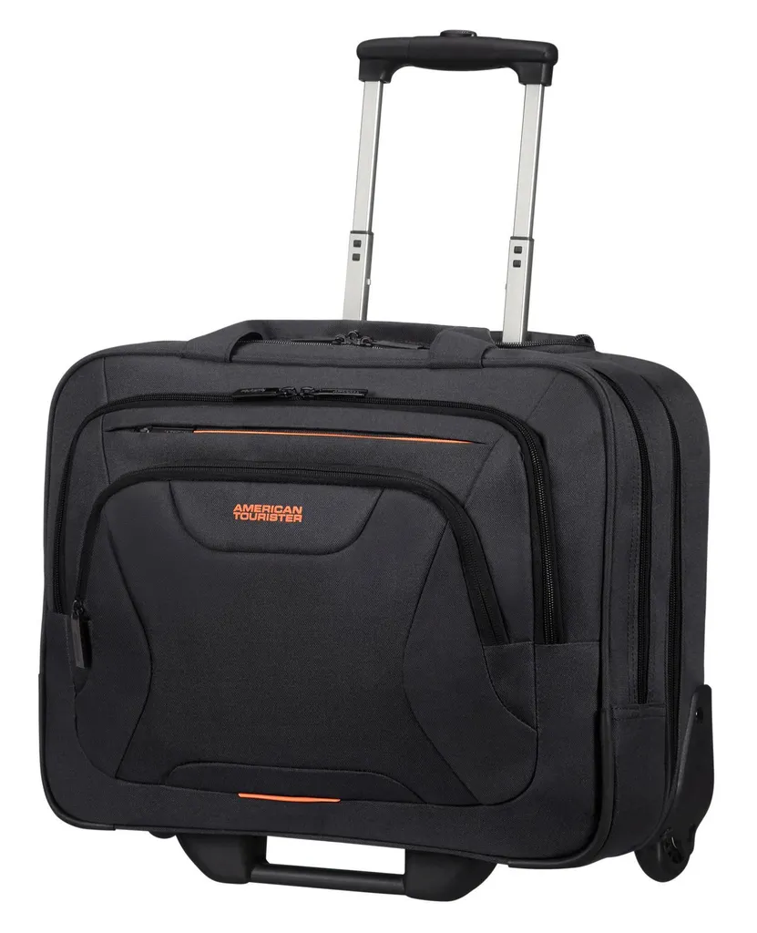 Trolley Business AT Work 15,6 pouces Noir Orange avec Double Compartiment