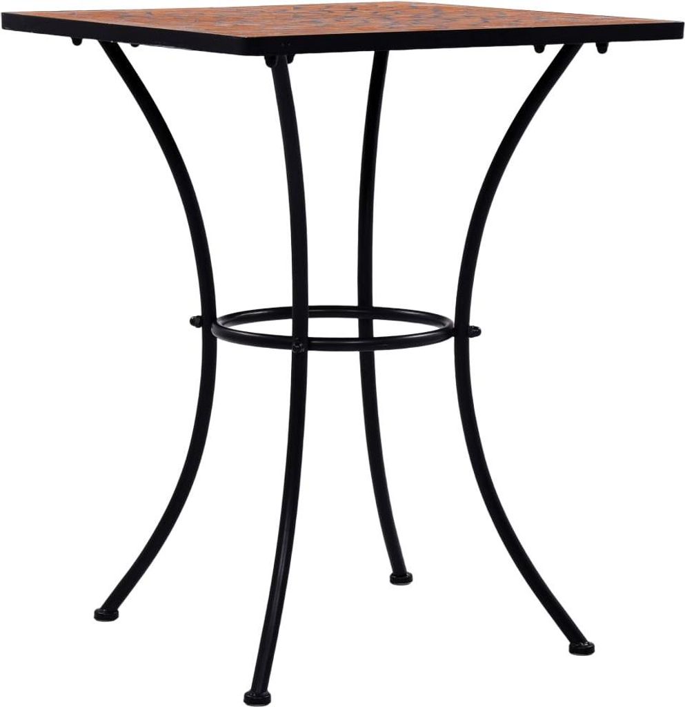 vidaXL Mosaic bistro stolek terakota červená 60 cm keramika Obrázek produktu 