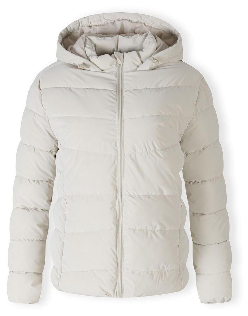 Minoti Winterjacke wattiert Kapuze Creme Gr. X Small für Mädchen