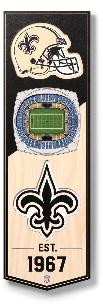 New Orleans Saints 3D Stadium Banner