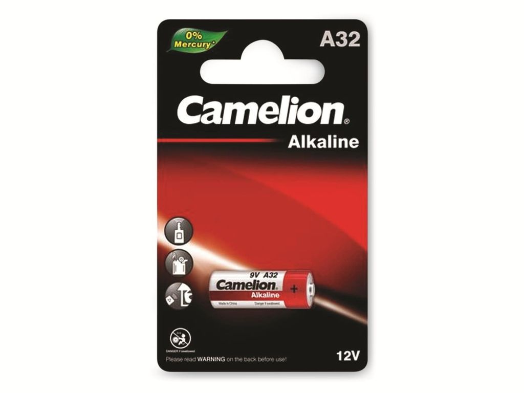 CAMELION 9V-Batterie, Plus Alkaline, A32 Produktbild 2