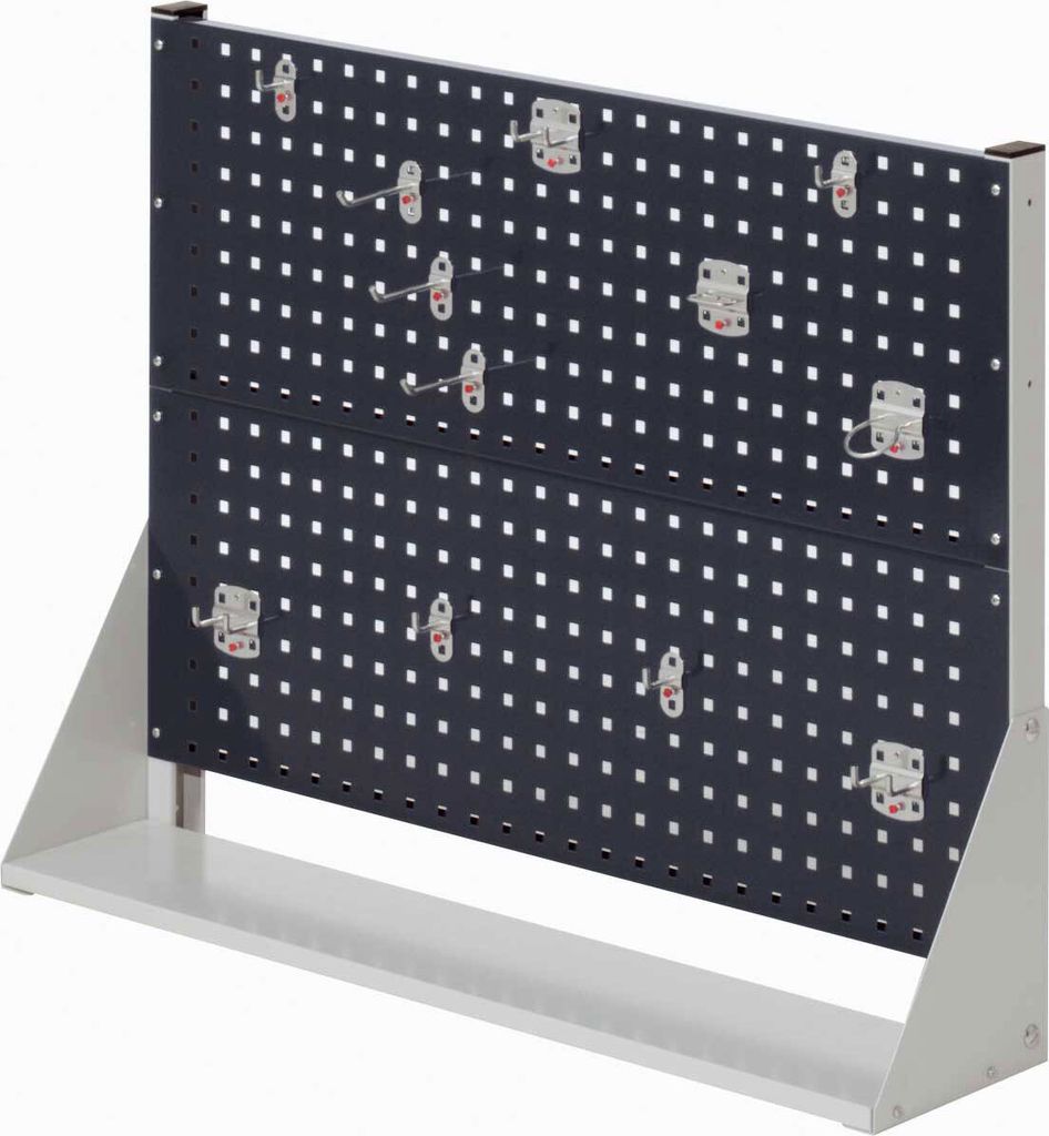 Kappes RasterPlan Stellwände einseitig Größe #2 - 2x Lochplatten 1x Werkzeughaltersortiment 10-teilig Anthrazitgrau RAL 7016