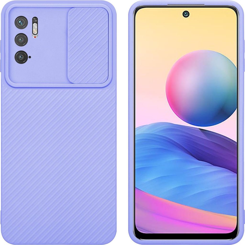 Cadorabo Hülle für Xiaomi RedMi NOTE 10 5G / POCO M3 PRO 5G Schutz Hülle in Lila Handyhülle TPU Etui Case Cover