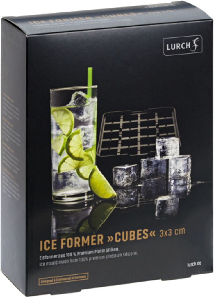 Lurch Germany ICE FORMER Würfel 3x3cm schwarz transparent Produktbild 