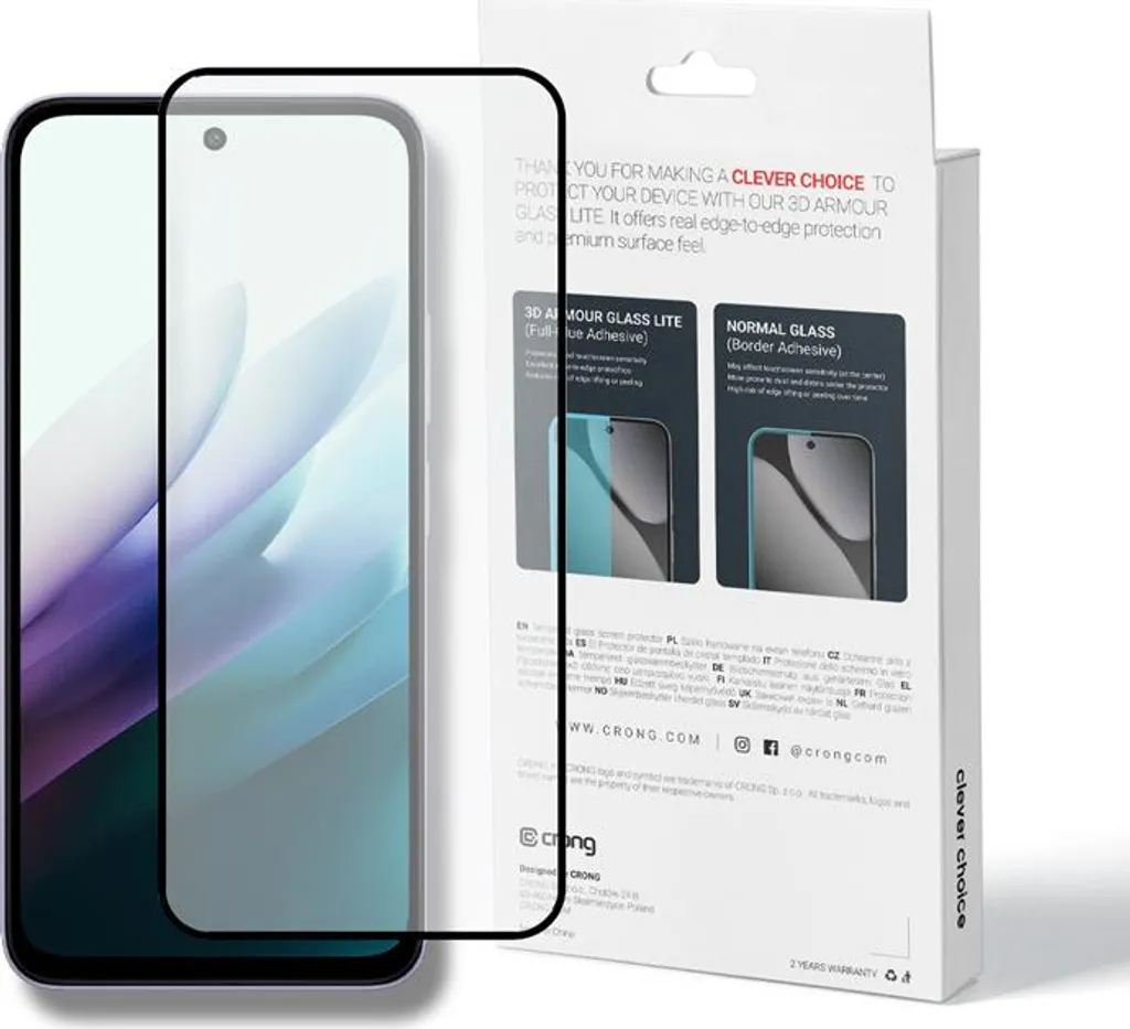 Recensione Crong 3D Armour Glass Lite per Xiaomi Redmi 15 5G - Vetro 9H