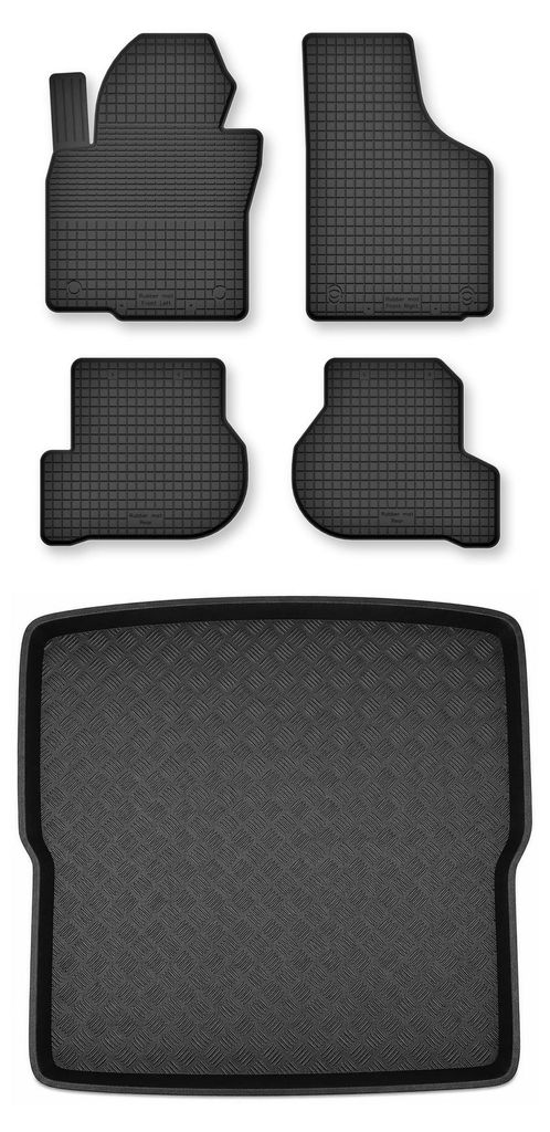 Gummimatten + Kofferraumwanne für Volkswagen Golf VI Produktbild 