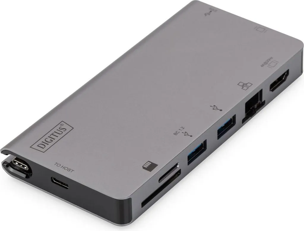 DIGITUS DA-70877 Station d'accueil USB-C 8 ports pour PC portable