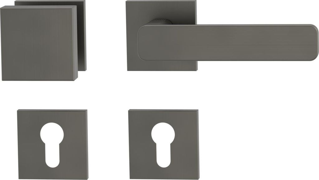 Griffwerk Wechselgarnitur VAYA 265 MINIMAL MODERN fast2fix Fast2Fix Rosetten eckig Knopf SQUARE Kaschmirgrau R