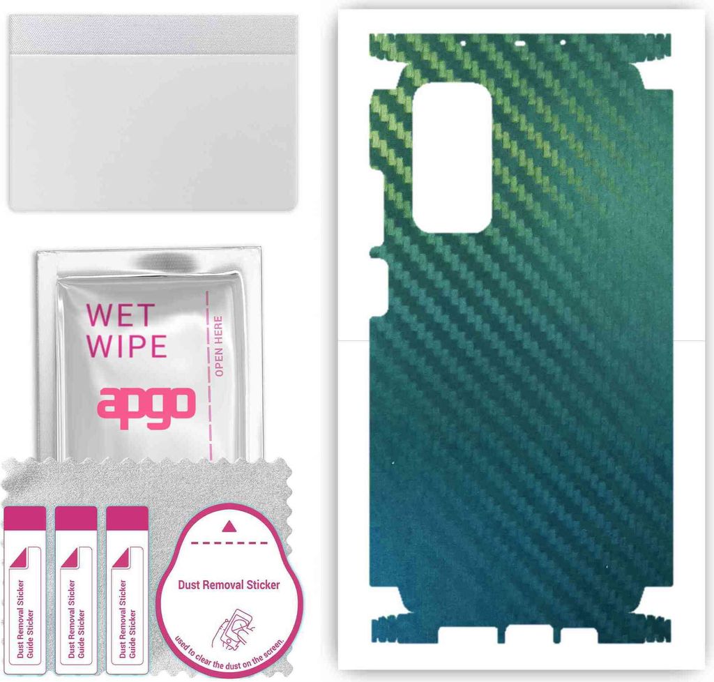apgo Rückseite + Seiten Schutzfolie, Skin, kompatibel mit Xiaomi Mi 10T Pro 5G, Hinten Displayschutzfolie aus Vinylfolie, kratzfest, einfache Mont...