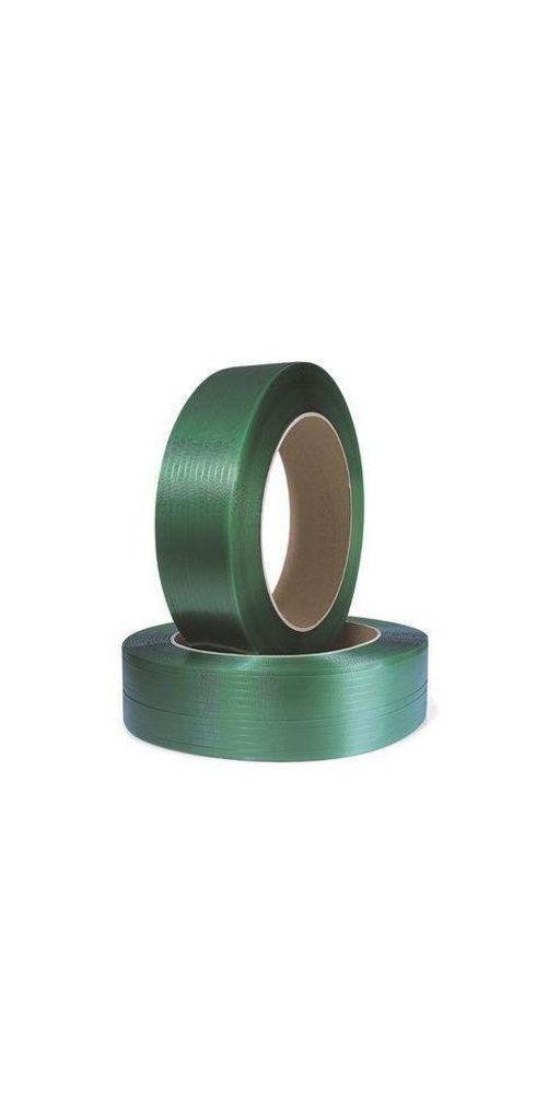 Umreifungsband Bandbreite12,5xS0,6mm L.2500m PES-/PET grün geprägt Kern 406mm