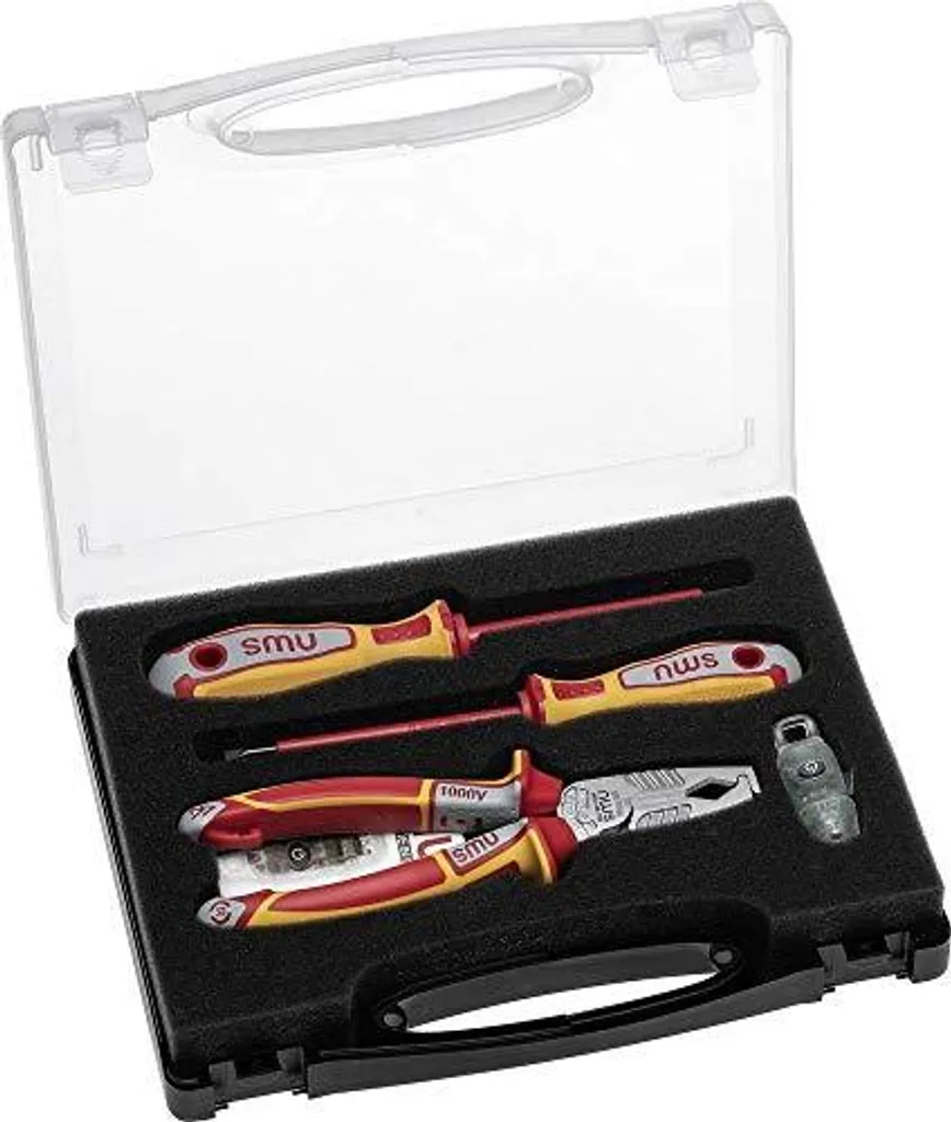 Boîte à outils NWS 833-1 avec tournevis isolés VDE à manches ergonomiques