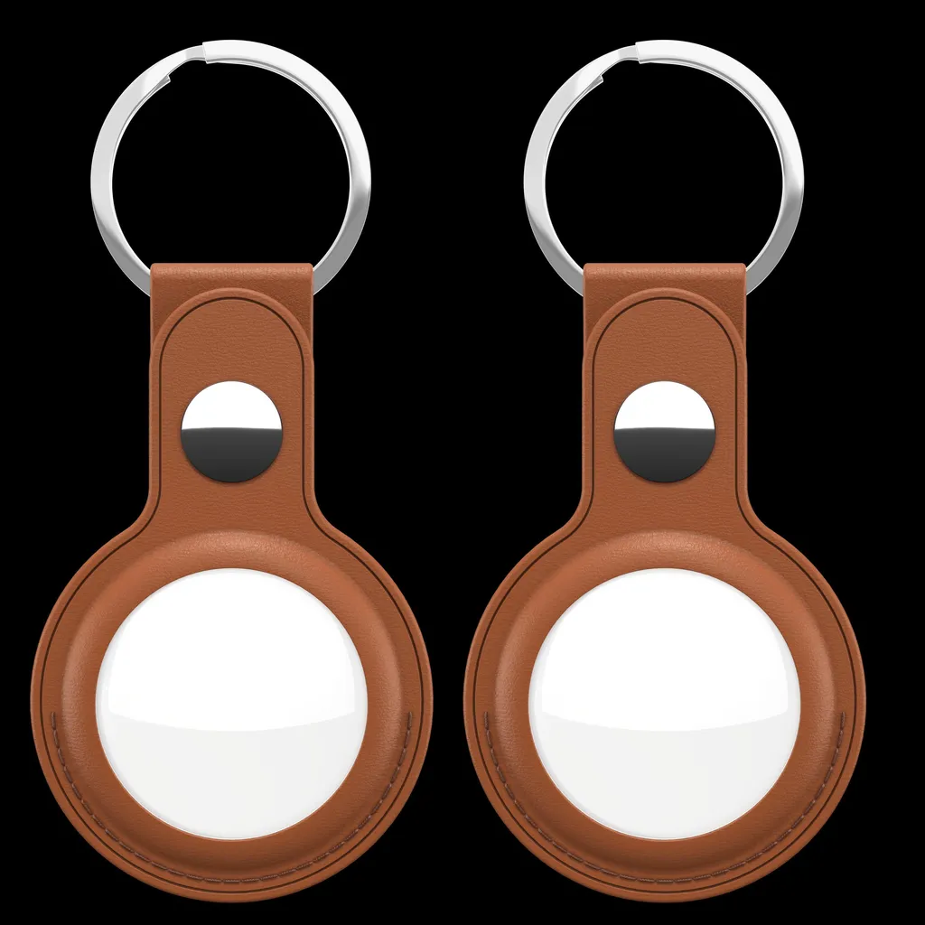 Portachiavi KeyBudz per AirTag in Pelle - Offerta 2 Pezzi
