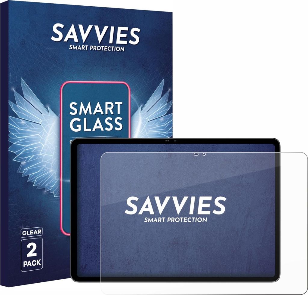2x Savvies Schutzglas Folie für Blackview MEGA 12 9H Panzer Schutzfolie Glas Displayschutz klar transparent