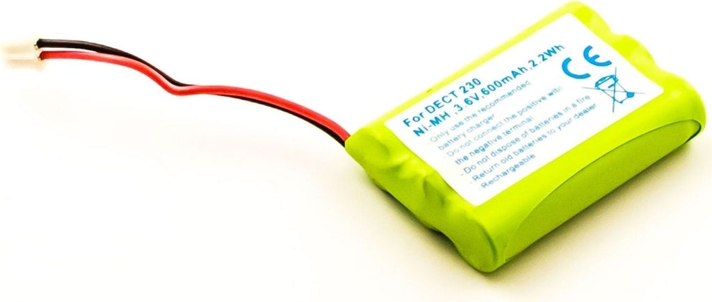Akku für Ericsson DECT DT260 NiMH 3,6 Volt 600 mAh grün.