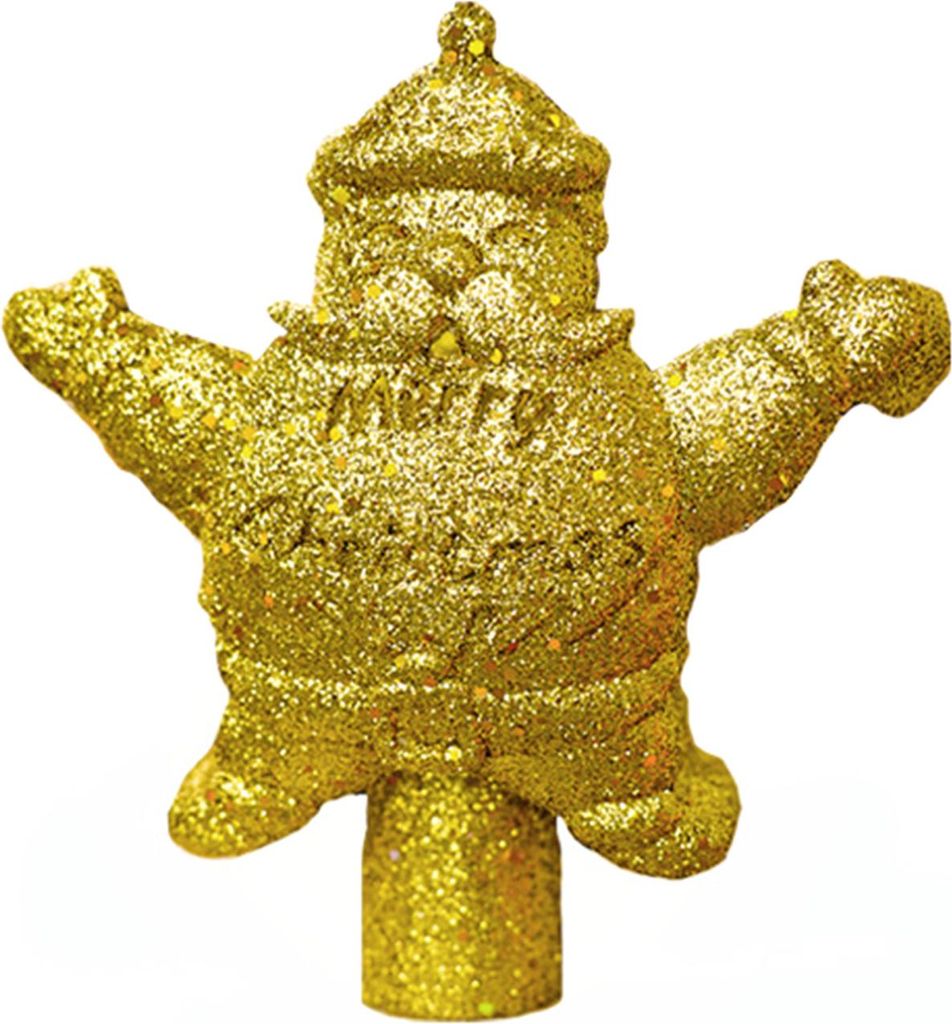 LED-Weihnachtsbaumspitze Projektionslicht Glänzende goldene Weihnachtsbaumspitze Dekoration mit 5 Dias rotierende dynamische Projektion