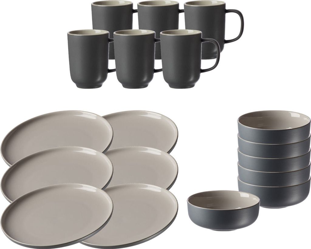 Ritzenhoff & Breker JASPER Frühstücksservice 18-tlg. grau