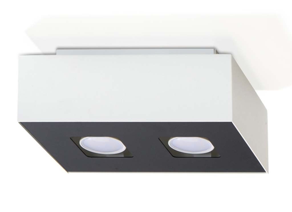 Plafon MONO 2 biały 2xGU10 10W stal 11x14x24cm Sollux Zdjęcie produktu 