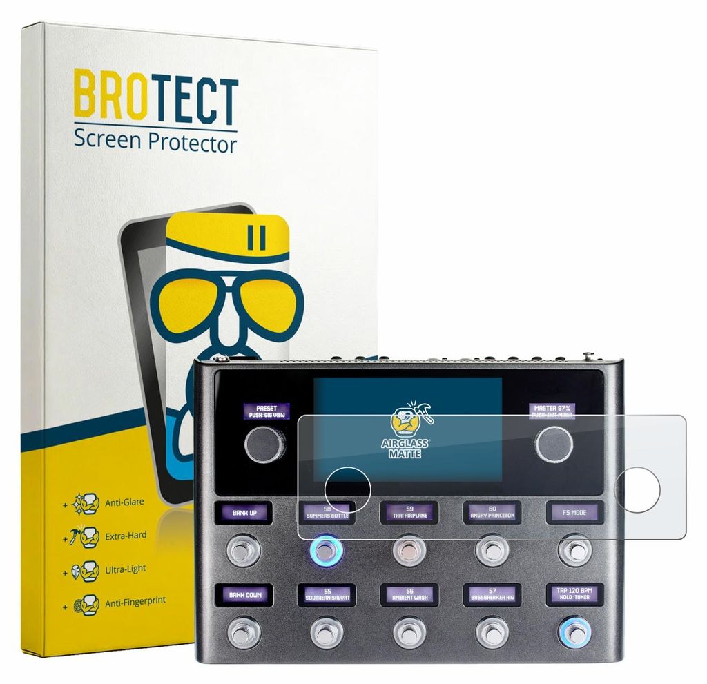 BROTECT Entspiegelungs Schutzglas für Fender Tone Master Pro Schutzfolie Panzer Folie Glas Display Schutz matt