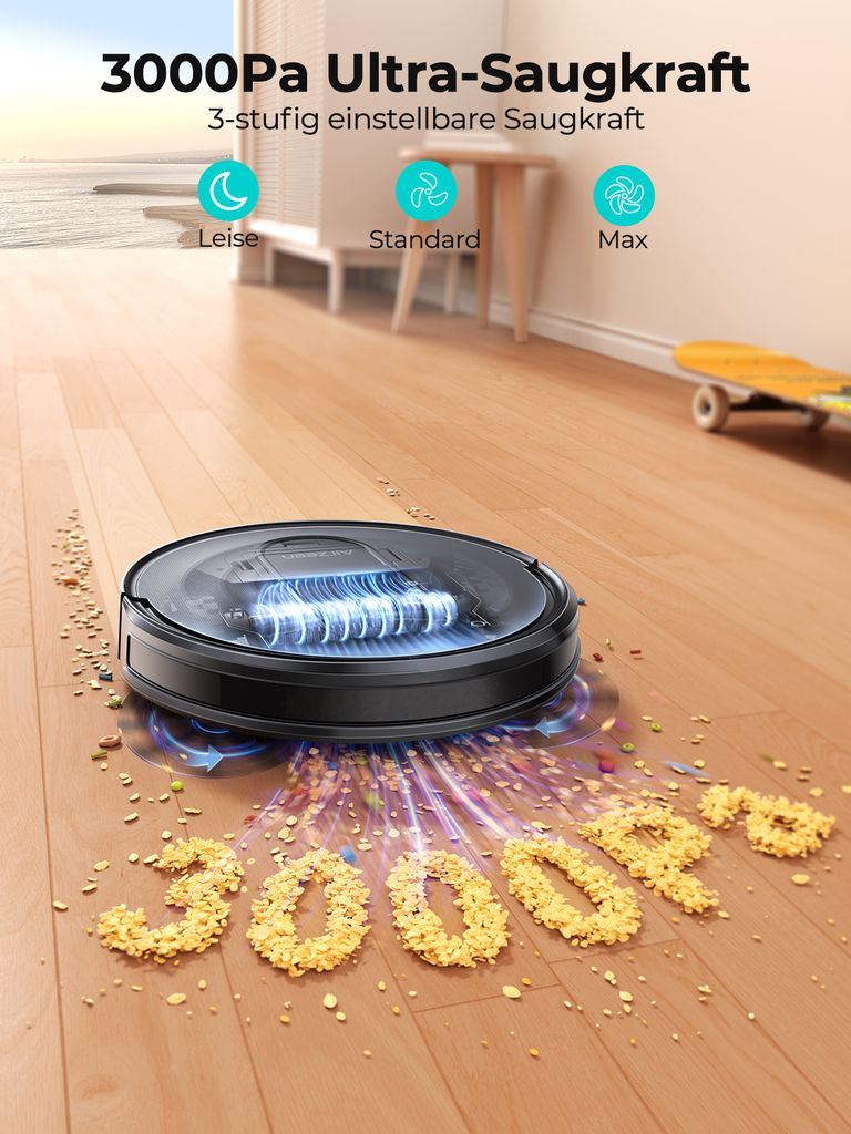 Airzeen Saugroboter mit Wischfunktion , 3in1 Produktbild 6