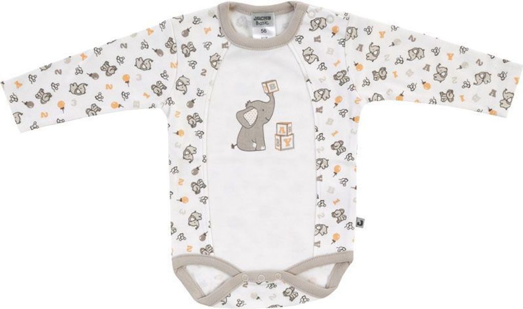 Jacky Babybody langarm Elephant beige 74