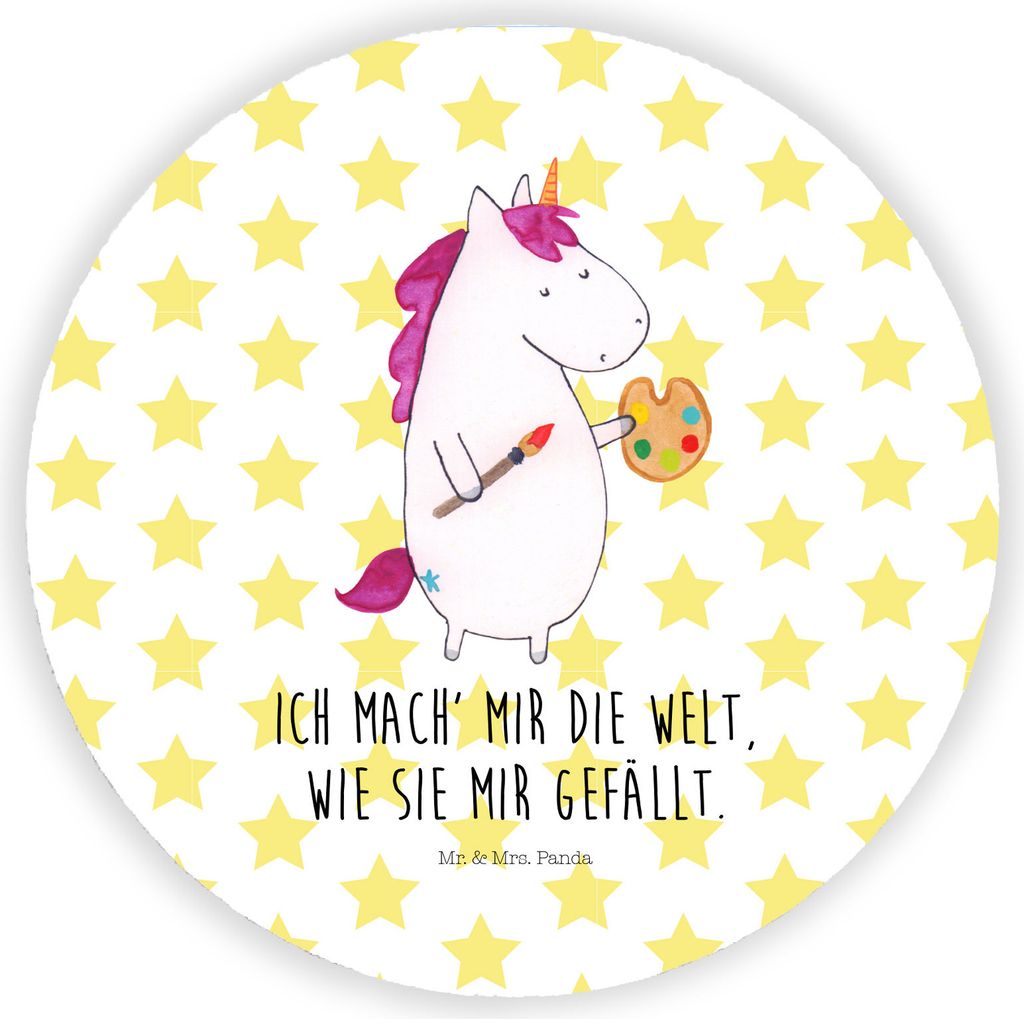 Mr. & Mrs. Panda magnet Einhorn Künstler - Weiß - Geschenk, Produktbild 