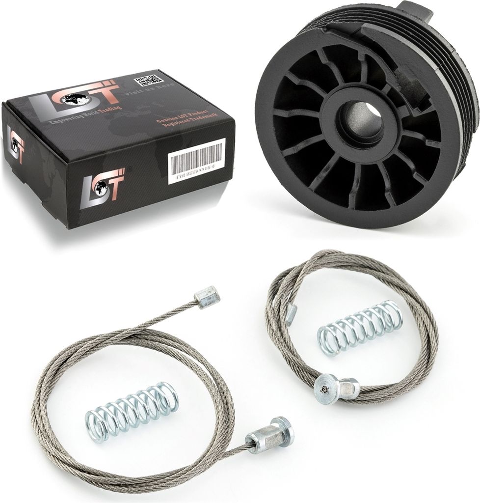 Fensterheber Reparatursatz Set Seilzug Rolle hinten rechts für OPEL COMBO D X12