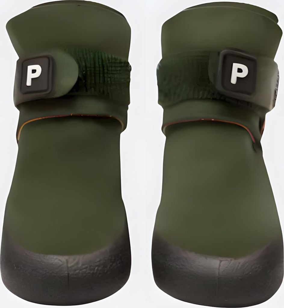 PAIKKA Hundeschuhe "Dog Shoes" olive - 2 Stück, Größe: 4