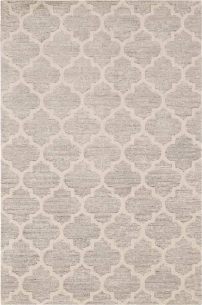 Tapis de Décoration Argent 122x183 cm - Idéal pour Salon et Chambre