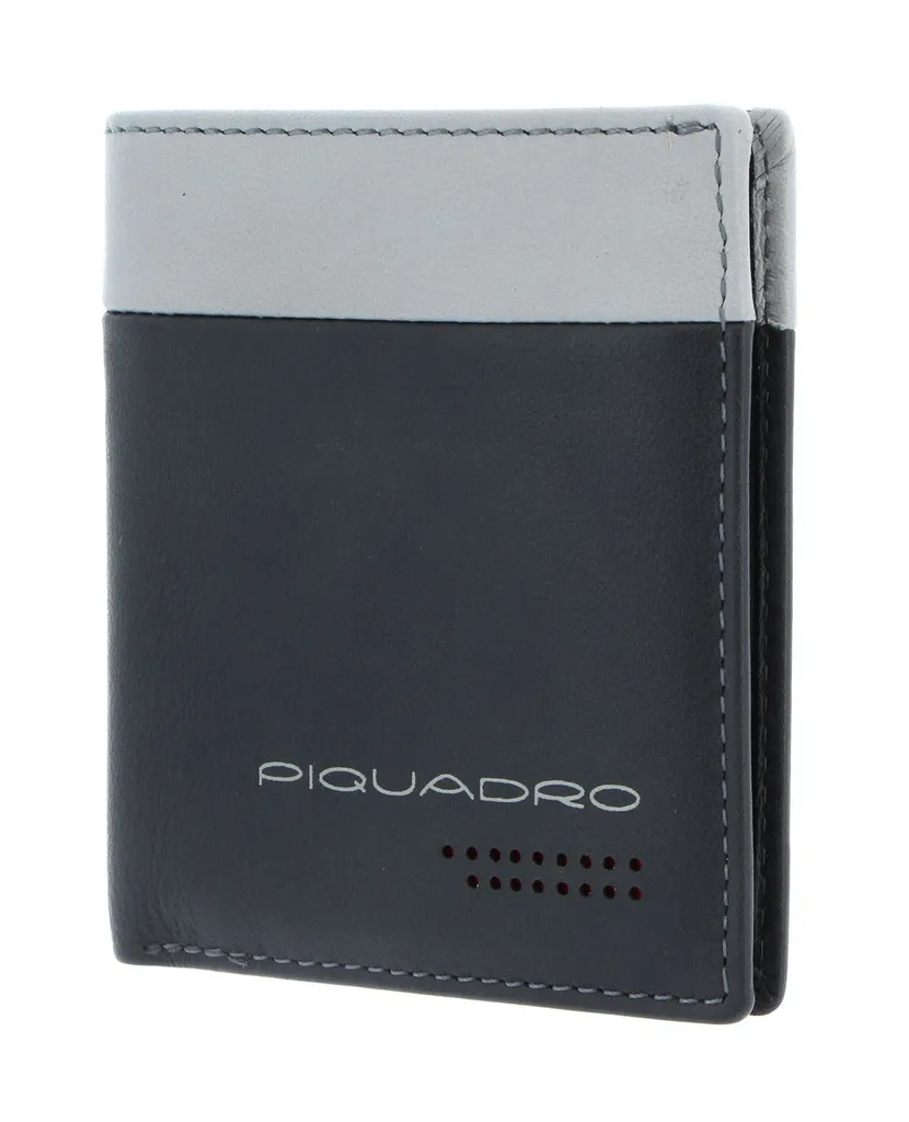 Porte-cartes RFID Piquadro Urban gris et noir avec protection de données