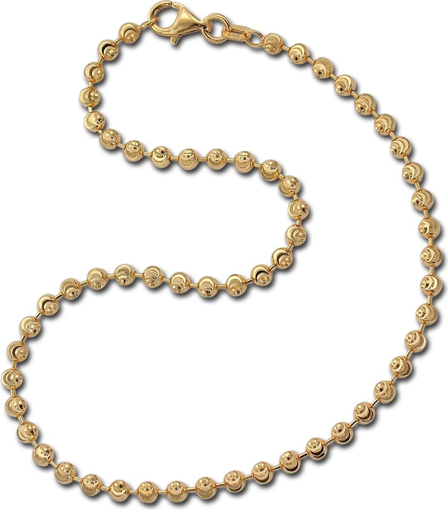 SilberDream Fußkette 925 Sterling Silber 25cm Moon Damen Schmuck gold D2SDF3025Y