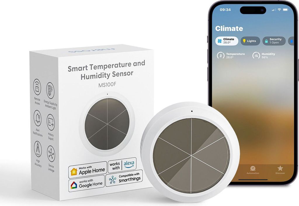 Capteur intelligent de température et d'humidité Meross Image du produit 