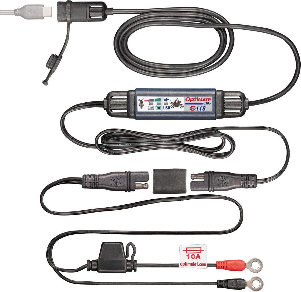 OPTIMATE USB-C Ladekabel mit Batteriemonitor
