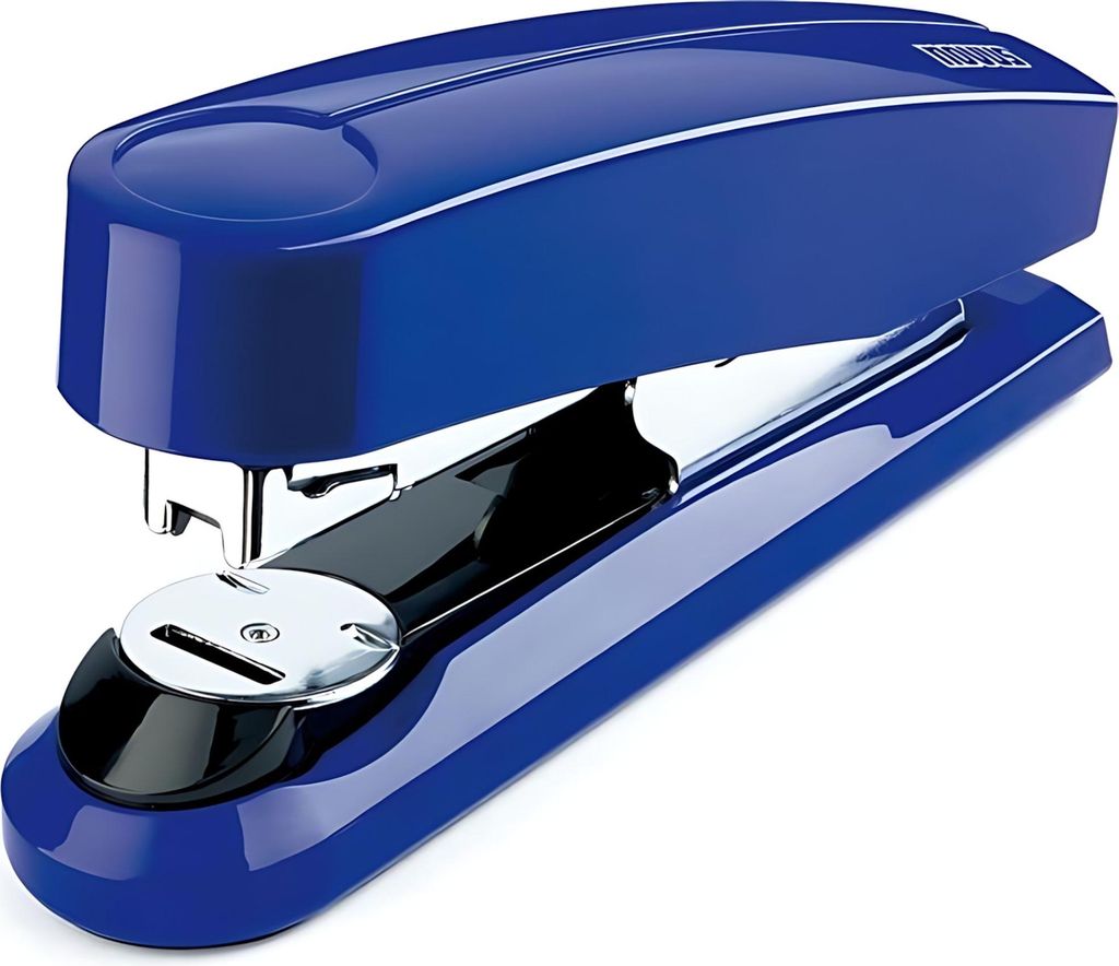 Novus Heftgerät B 4FC, bis 50 Blatt blau, Flachheftung, im Blister