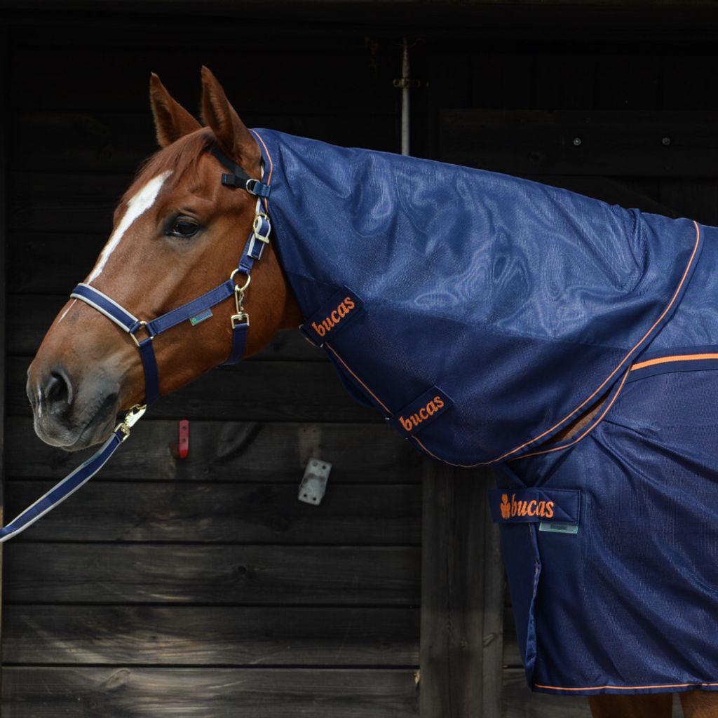 Bucas Therapie Halsteil Therapy Mesh Neck Navy/Orange 125