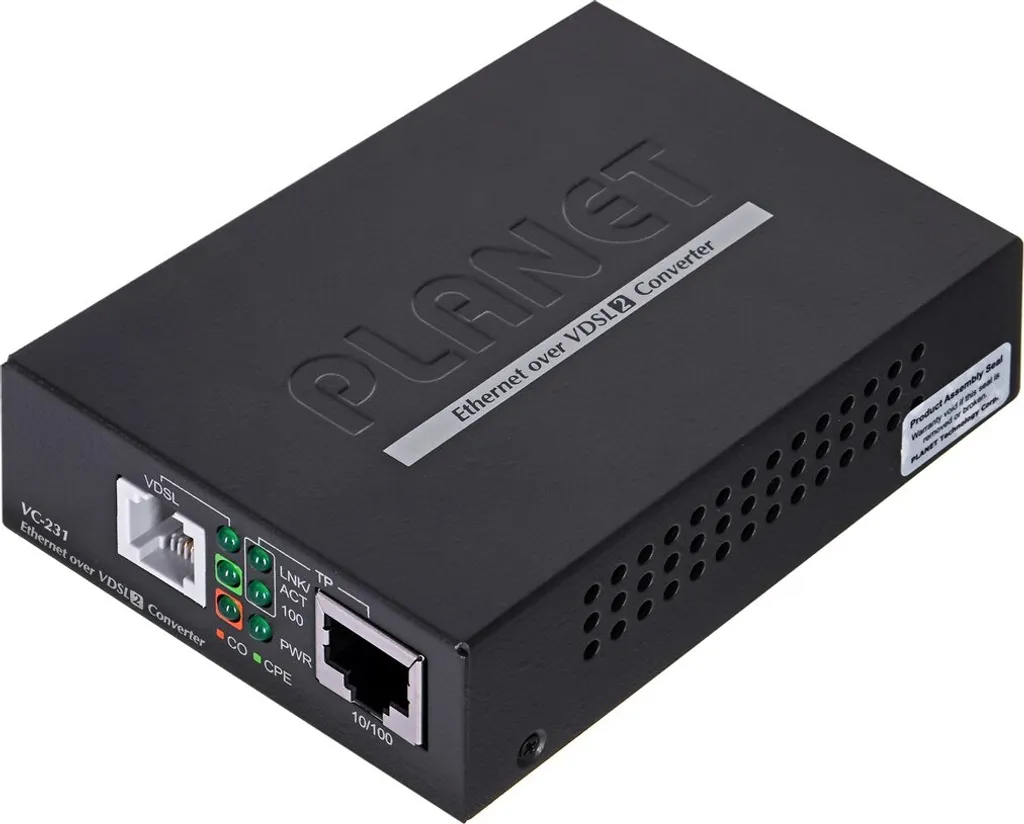 Extension Réseau Ethernet 1,4km via Câble Téléphonique PLANET VC-231