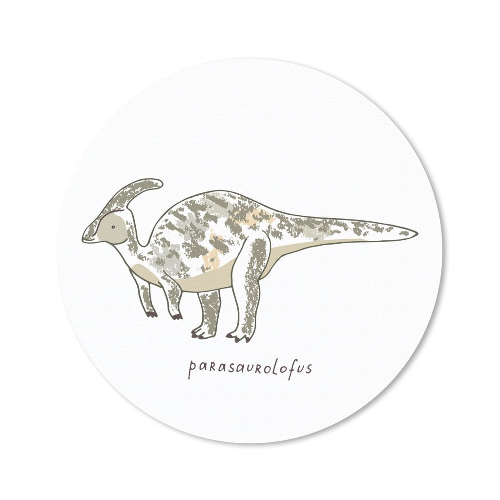MuchoWow Mauspad Mousepad Kinderzimmer- Parasausolophus - Dinosaurier - Junge - Mädchen - Kind 40x40 cm - Mousepads - Maus Mat - Pad - Mausunter...