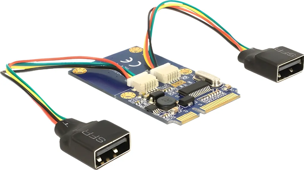 Solution Slot Mini PCIe vers 2 USB 2.0 pour Manque de Connectique USB