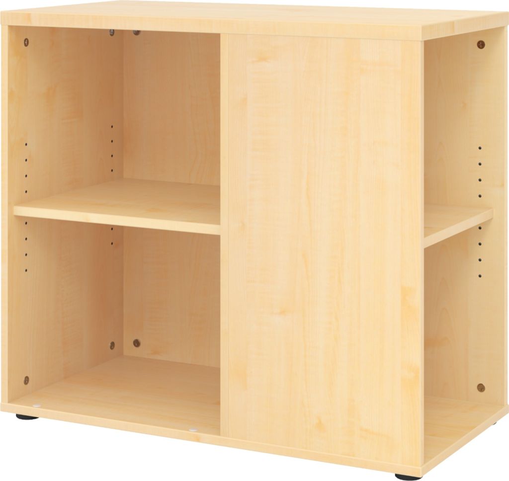 bümö office Anstellcontainer - mit 4 Regalfächern - Nachbildung Ahorn