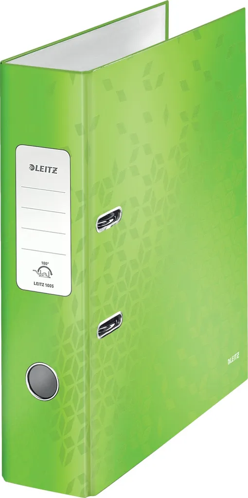 Registratore Leitz A4 WOW 7,5cm Verde: Massima Efficienza 180°