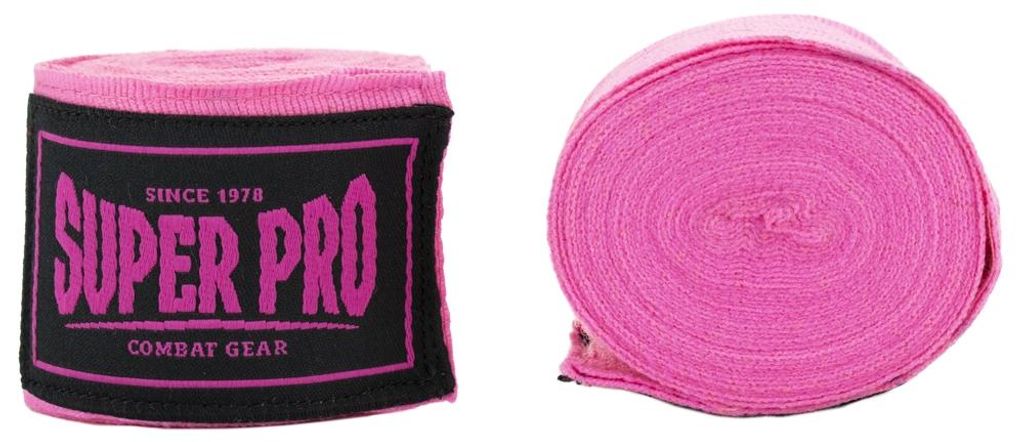Bandaże Super Pro Combat Gear Pink 450cm Zdjęcie produktu 
