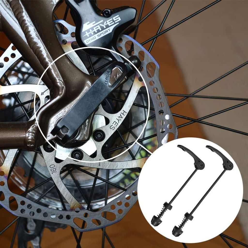 Schnellspanner für Vorder- und Hinterachse - Hohlachsenset für Vorder- und Hinterrad MTB und Mountainbike