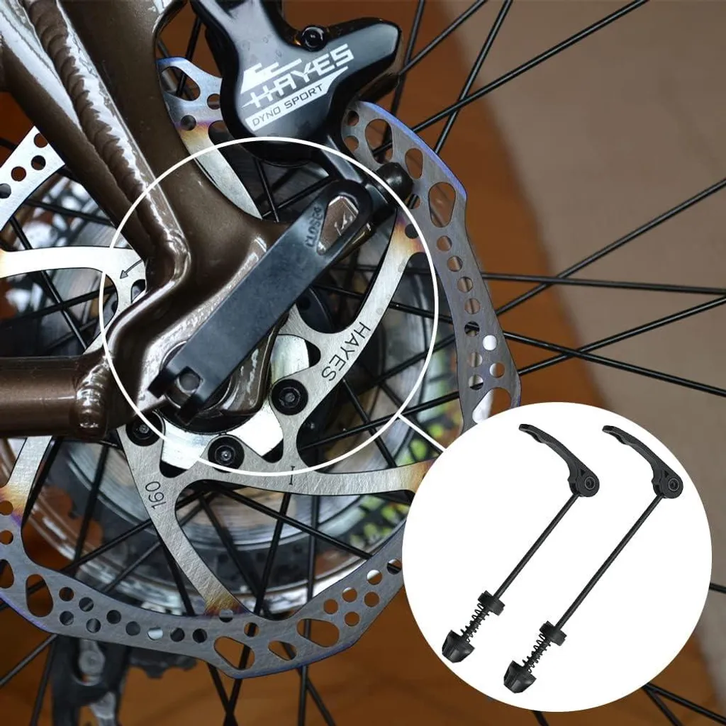Kit d'axes de roues VTT avec levier de serrage rapide haute résistance